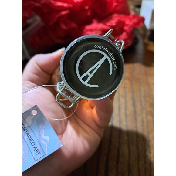 New Contained Art Rabbit Bunny Air Tight Container 420 Herb Art Glass Stash Box - Picture 5 of 5